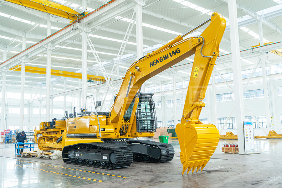 Hengwang excavator in warehouse